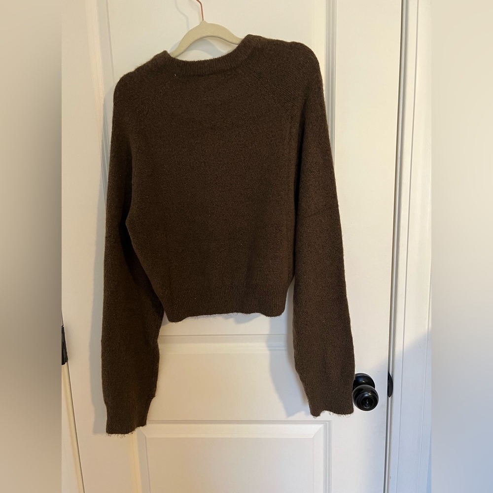 H&M Dark Brown Crew Neck Sweater - Picture 2 of 4